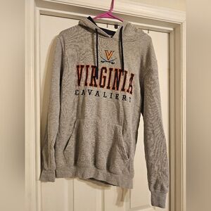 Gray Virginia Cavaliers Hoodie. Size:S.